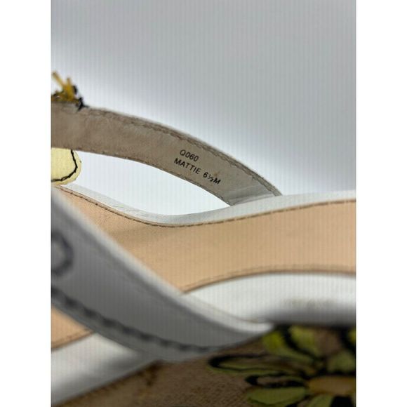 Coach Mattie Bumblebee Wedge Sandals Womens 6.5 Thong Spring Bee Heels - Picture 11 of 13
